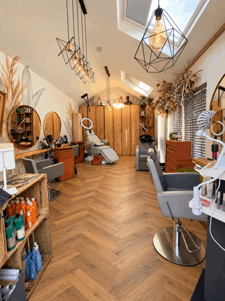 Inside the Salonlareine private hair studio in Kingswood, Bristol